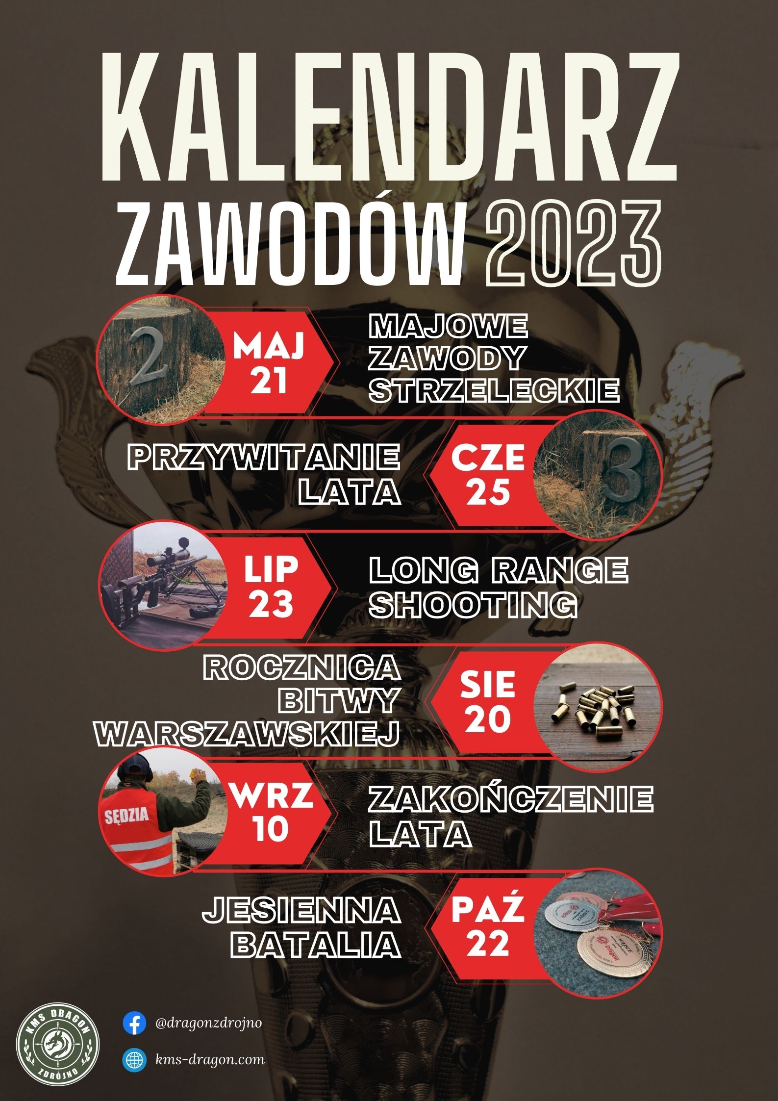 Kalendarz Zawodów Klub Miłośników Strzelectwa Dragon 8131